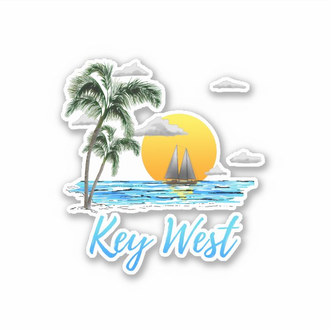 Coastal Key West Sailing Sunset (Front)