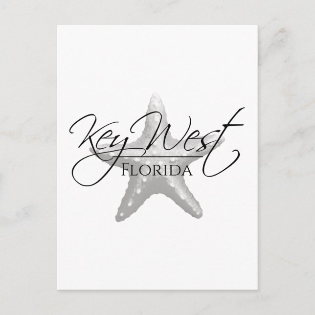 Coastal Key West Starfish Postcard (Front)