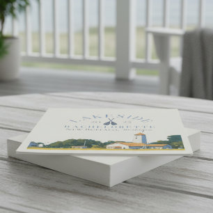 Coastal Lake Bachelorette Napkin