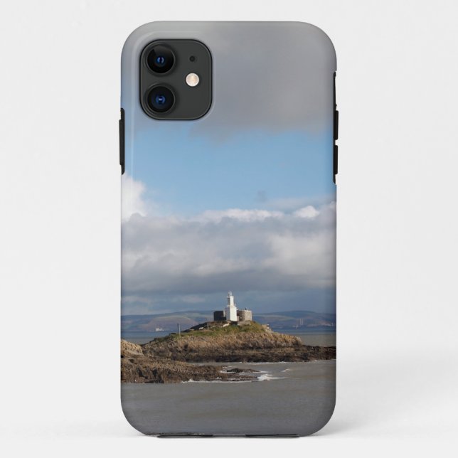 Coastal landscape and lighthouse Case-Mate iPhone case (Back)