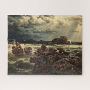 Coastal Landscape with Ships on the Horizon Jigsaw Puzzle