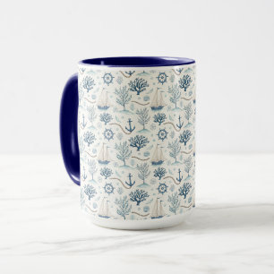 Coastal Life Oceans Blue Mug