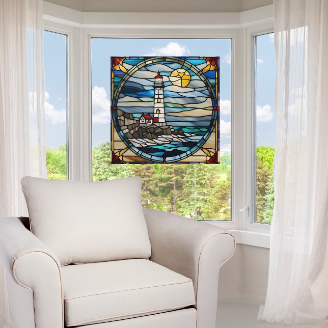 Coastal Lighthouse Faux Stained Glass (Creator Uploaded)