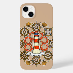 Coastal Lighthouse Illustration Case-Mate iPhone 14 Plus Case