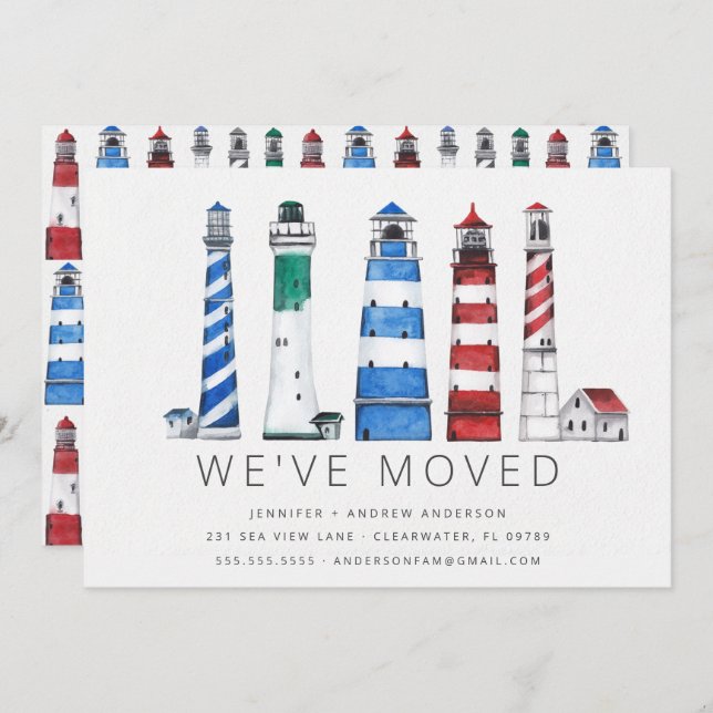 Coastal Lighthouses Moving Announcement (Front/Back)