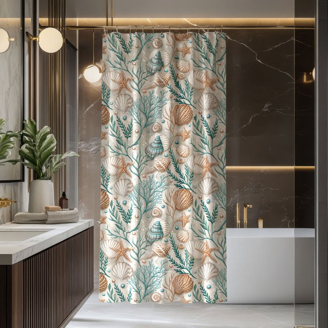 Coastal Living Curtain Soft Blue and Ivory Design (Coastal Living Curtain Soft Blue and Ivory Design)