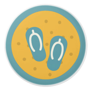 Coastal Living Design, Flip Flops Sandles Ceramic Knob