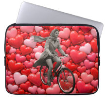 Coastal love vintage monochrome and hearts laptop
