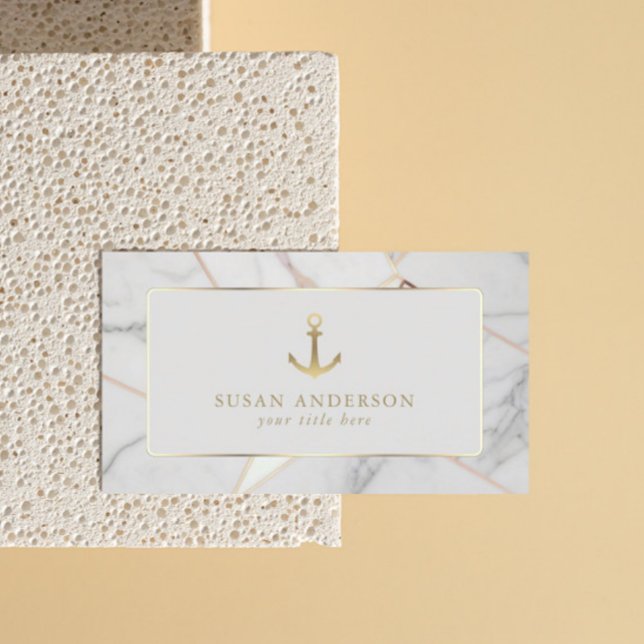 Coastal Luxury Business Card – White Marble Design (Creator Uploaded)