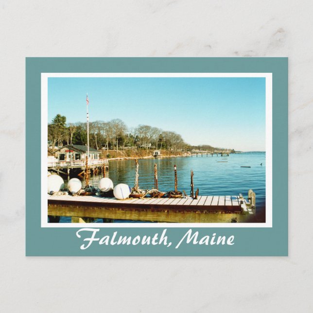Coastal Maine Dock II Postcard (Front)