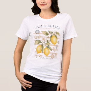 Coastal Mama Club – Personalizable Lemon & Seashel Tri-Blend Shirt