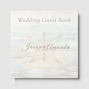 Coastal Minimalist Seaside Guest Book