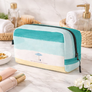 Coastal Monogram Beach Umbrella Cosmetic Bag