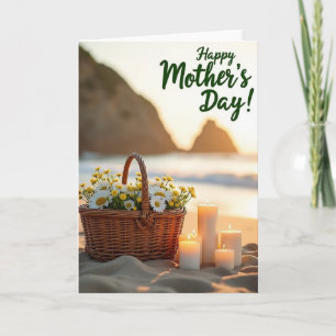 Coastal Mothers Day Basket Card