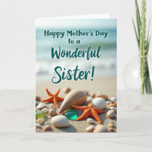 Coastal Mothers Day Sister Card