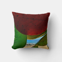 Coastal Nature View Throw Pillow
