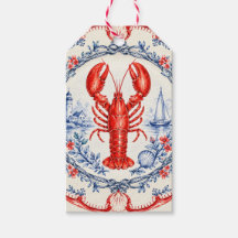 Coastal Nautical Maine Clambake Favour Tags