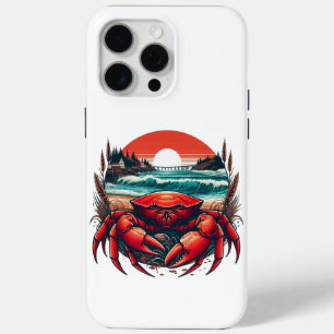 coastal/nautical Maine crab iPhone 15 Pro Max Case