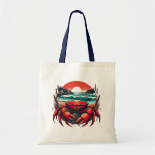 coastal/nautical Maine crab Tote Bag
