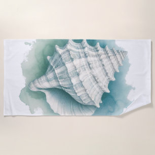 Coastal/Nautical seashell Beach Towel