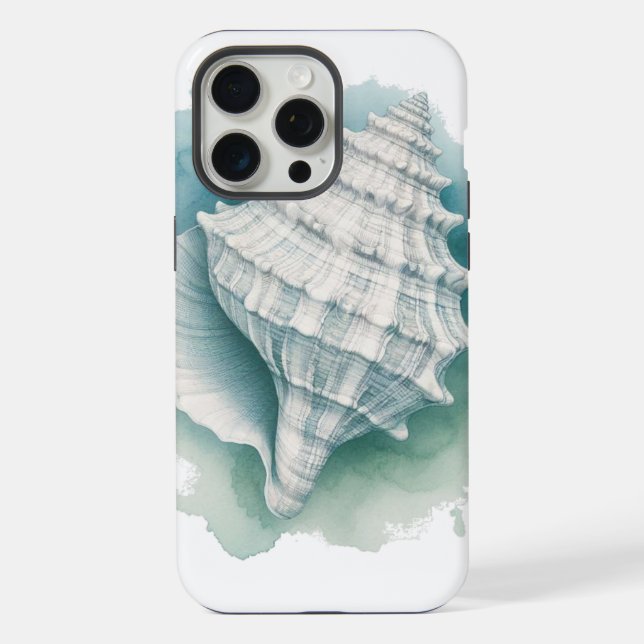 Coastal/Nautical seashell  iPhone Case (Back)
