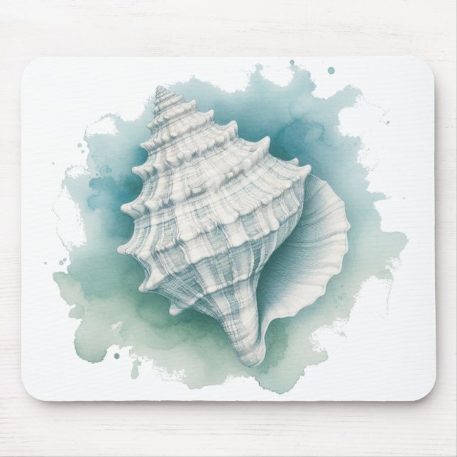 Coastal/Nautical seashell  Mouse Pad (Front)