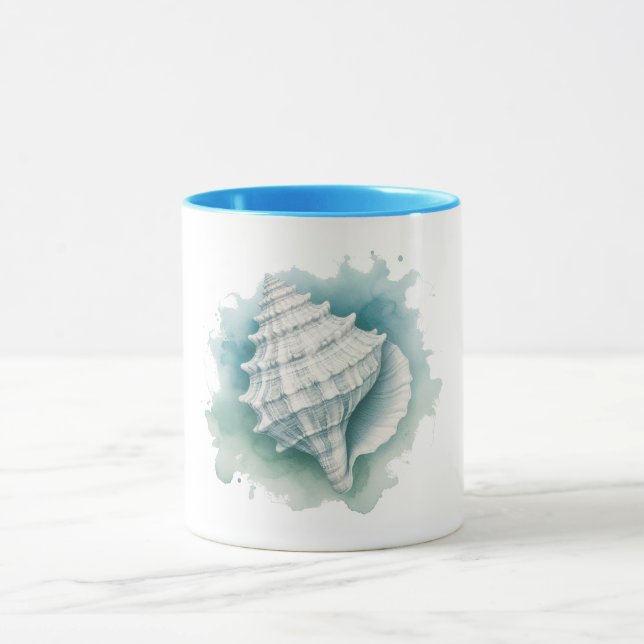 Coastal/Nautical seashell  Mug (Center)