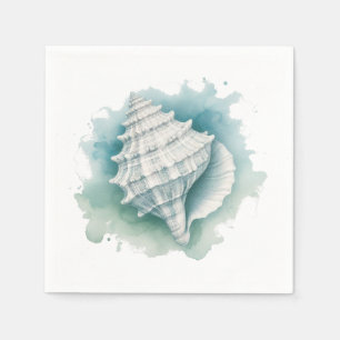 Coastal/Nautical seashell Napkin