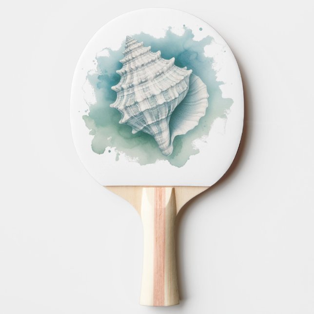 Coastal/Nautical seashell  Ping Pong Paddle (Front)
