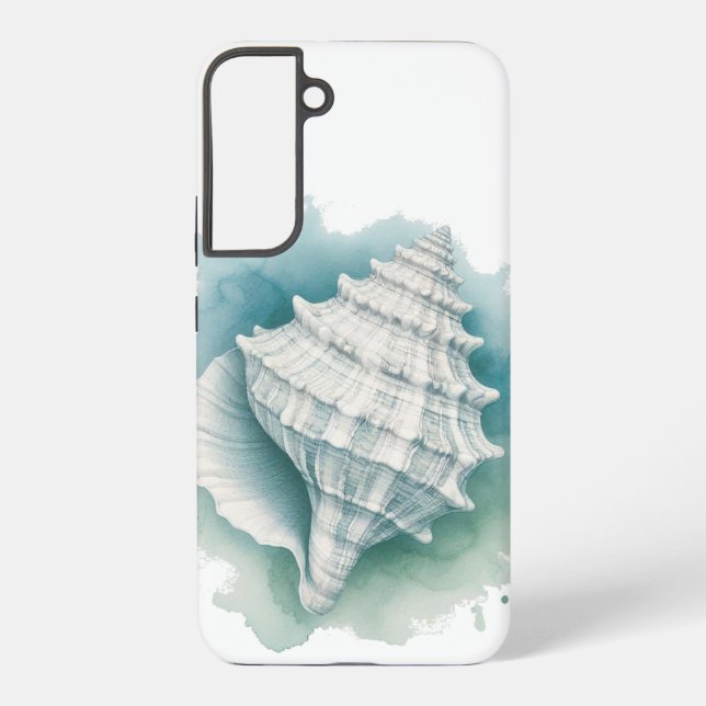 Coastal/Nautical seashell  Samsung Galaxy S22+ Case (Back)