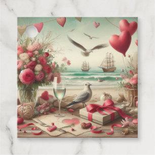 Coastal/Nautical Valentine's day Favour Tags