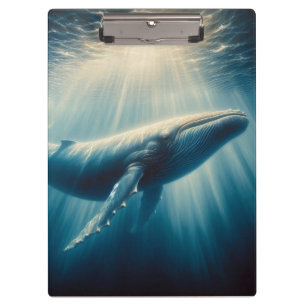coastal/nautical whale clipboard