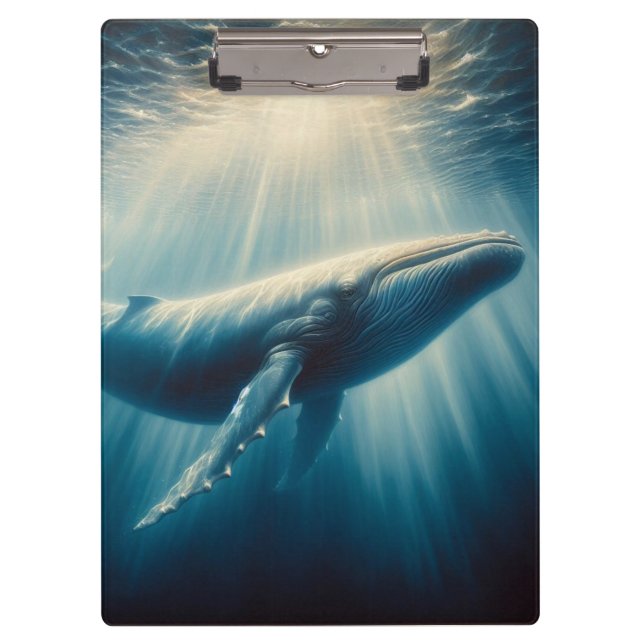 coastal/nautical whale clipboard (Front)