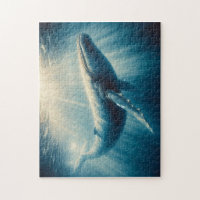 coastal/nautical whale