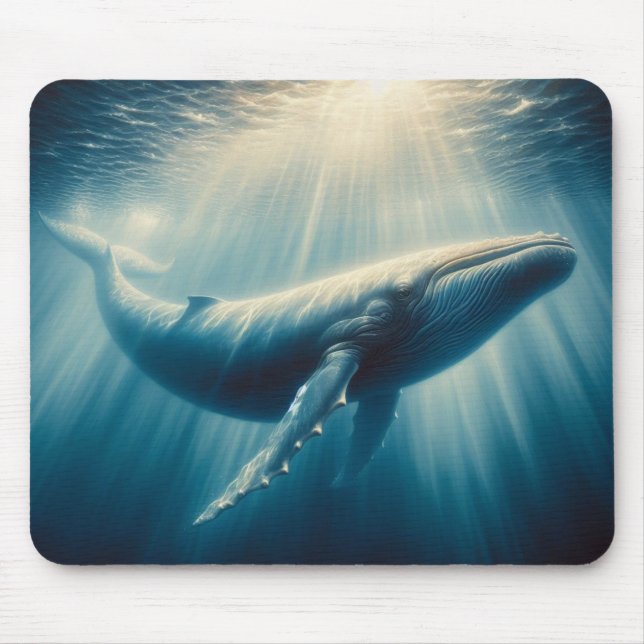coastal/nautical whale mouse pad (Front)