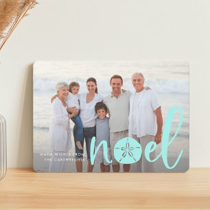 Coastal Noel Holiday Photo Card