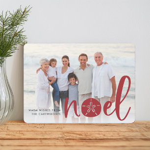Coastal Noel Holiday Photo Card