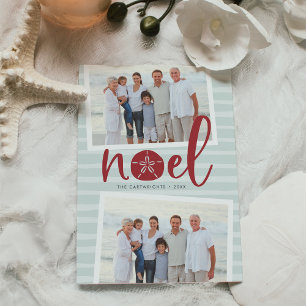 Coastal Noel   Holiday Photo Card