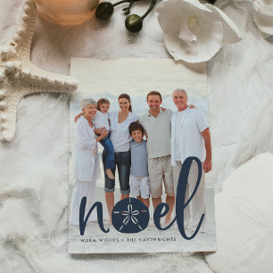 Coastal Noel   Holiday Photo Card