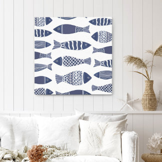 Coastal Ocean Fish Canvas Print