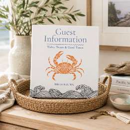 Coastal Orange Crab Guest Information Binder