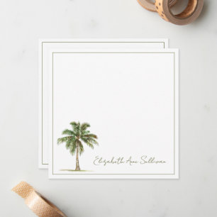 Coastal Palm Tree Personalised Card