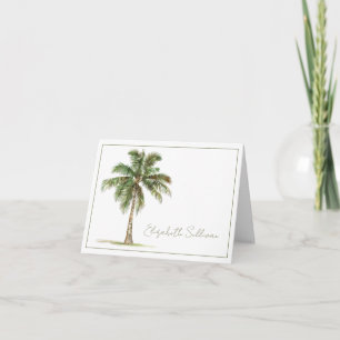Coastal Palm Tree Personalised Note Card