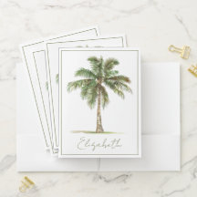 Coastal Palm Tree Personalized