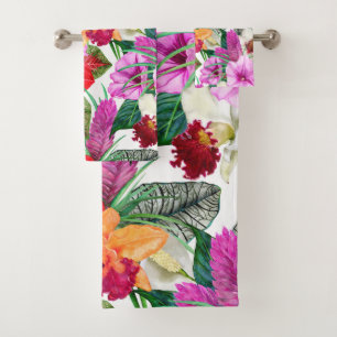 Coastal Paradise Blooms Bath Towel Set