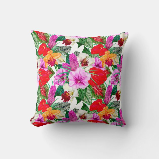 Coastal Paradise Blooms Cushion (Front)
