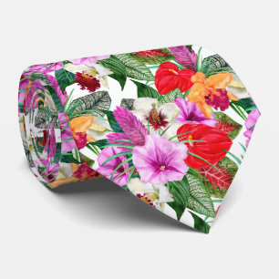 Coastal Paradise Blooms Tie