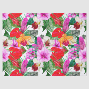 Coastal Paradise Blooms Tissue Paper