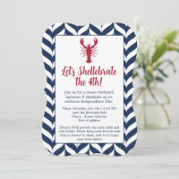 Coastal Patriotic 4th of July Party Invitation