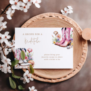 Coastal Pink Cowgirl Bridal Shower Enclosure card